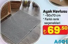 AYAK HAVLUSU 50X70 CM fiyat ve kampanya bilgisi